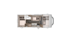 Grundriss von einem Wohnmobil
