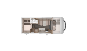 Grundriss von einem Wohnmobil