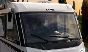 Front Außenanblick von einem Wohnmobil