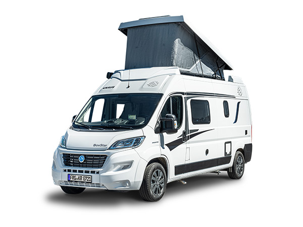 elk-reisemobile-knaus-bosxstar-wohnmobil Außenanblick von einem Wohnmobil
