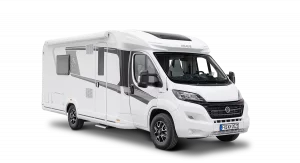 Außenanblick von einem Wohnmobil