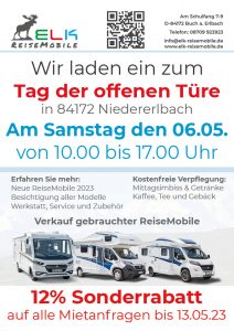 Anzeige zu unserem Tag der offenen Türen